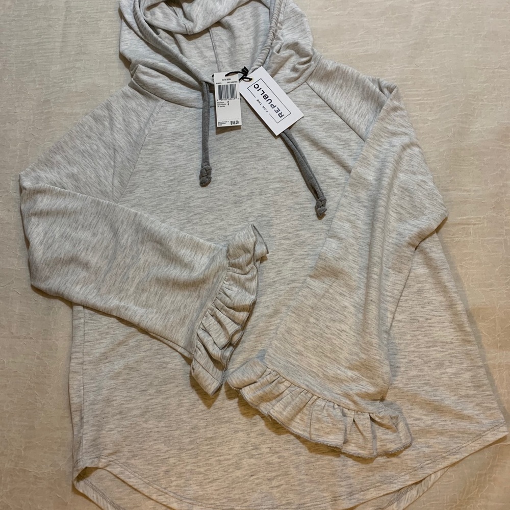 For the Republic grey hoodie